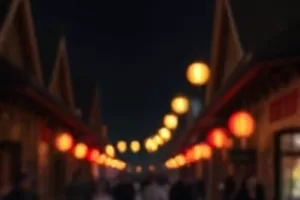 三面环绕的私人影院主题包厢内景，深青幕布搭配双人沙发与暖色地灯