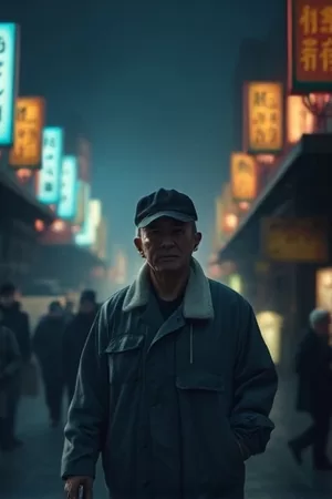 《雪线之上》竖版封面，雪山脊线与一件橙色冲锋衣