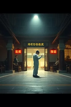 《萤火归途》竖版封面，夏夜田埂上的几点光斑